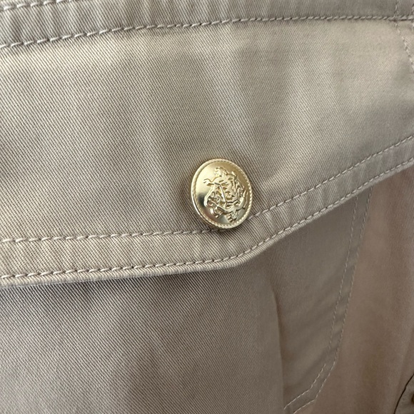 J. Crew Beige Button-Front Shirt Dress with Tie Waist - Picture 5 of 10